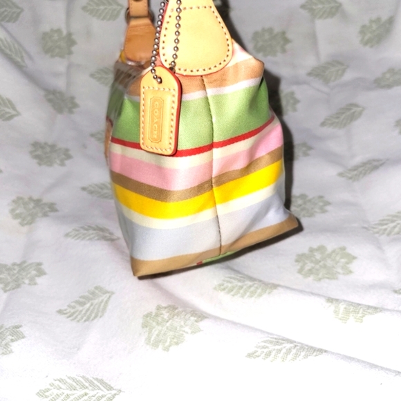 Coach 2005 Limited Ed. Y2K Colorful Stripe Demi Bag NWT - Picture 3 of 10